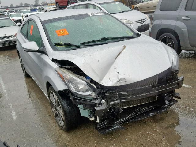 KMHDH6AH0EU029656 - 2014 HYUNDAI ELANTRA CO SILVER photo 1