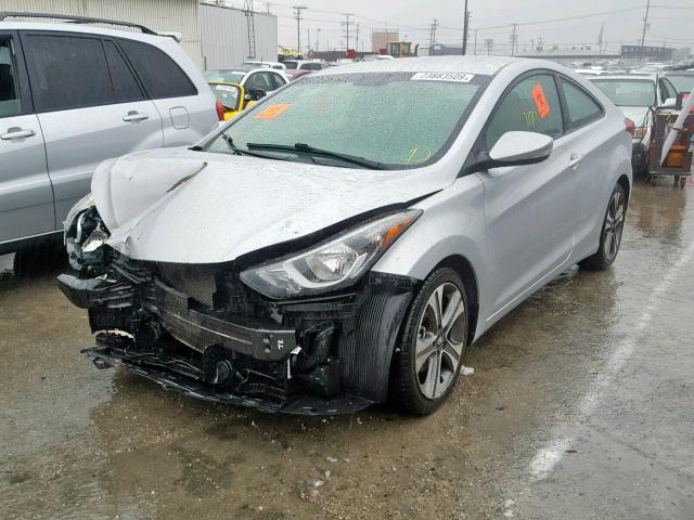 KMHDH6AH0EU029656 - 2014 HYUNDAI ELANTRA CO SILVER photo 2