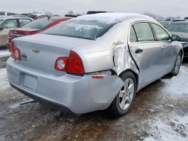 1G1ZB5EB3A4116868 - 2010 CHEVROLET MALIBU LS SILVER photo 4
