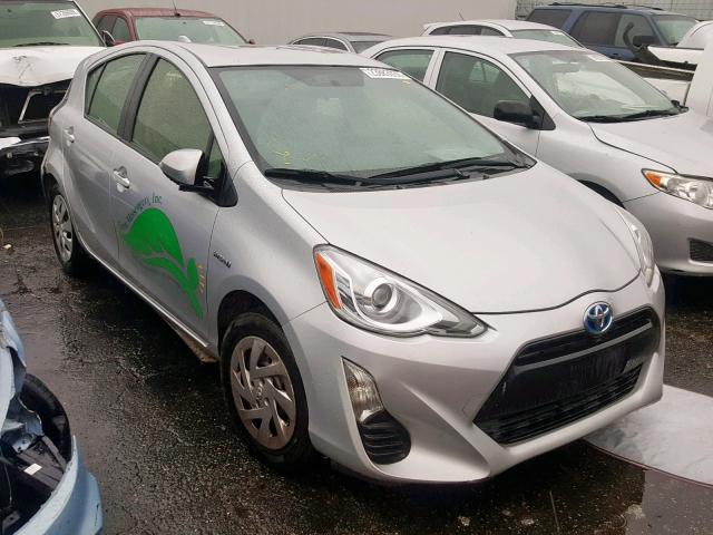 JTDKDTB34G1137629 - 2016 TOYOTA PRIUS C SILVER photo 1