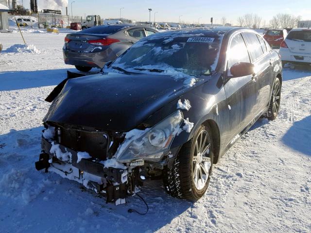 JN1CV6AR3AM454979 - 2010 INFINITI G37 BLACK photo 2