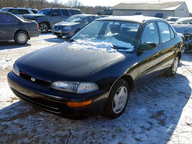 1Y1SK5267VZ439258 - 1997 GEO PRIZM BASE BLACK photo 2