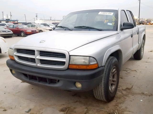 1D7HL38X33S236640 - 2003 DODGE DAKOTA QUA SILVER photo 2