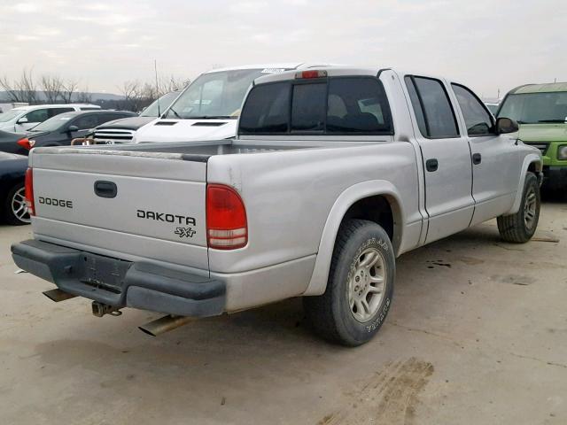 1D7HL38X33S236640 - 2003 DODGE DAKOTA QUA SILVER photo 4