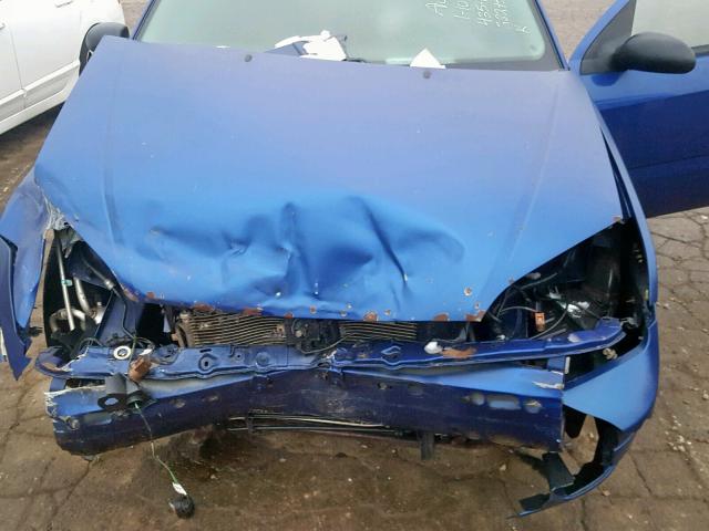 1FAFP34N95W282954 - 2005 FORD FOCUS ZX4 BLUE photo 7