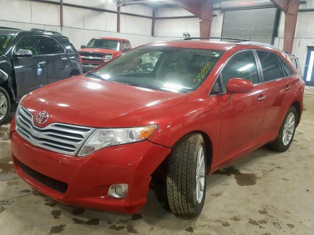 4T3BA3BB1AU014461 - 2010 TOYOTA VENZA BASE RED photo 2