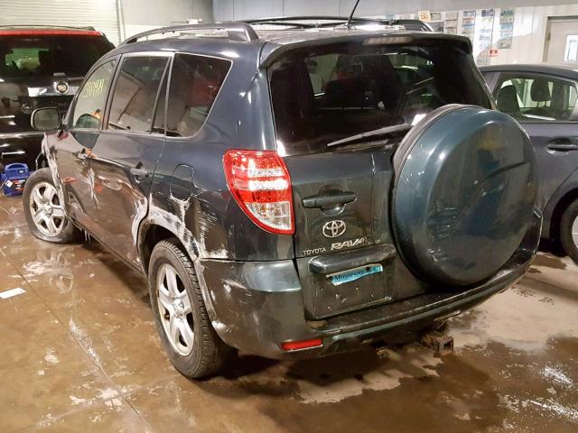 2T3BK4DV0AW027213 - 2010 TOYOTA RAV4 BLUE photo 3