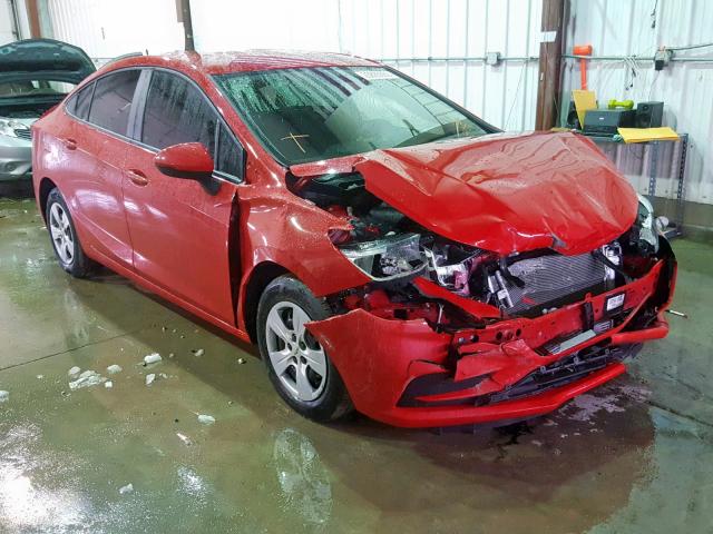 1G1BC5SM7H7258105 - 2017 CHEVROLET CRUZE LS RED photo 1