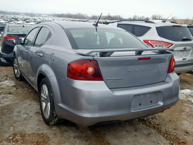 1C3CDZAB9EN199778 - 2014 DODGE AVENGER SE SILVER photo 3