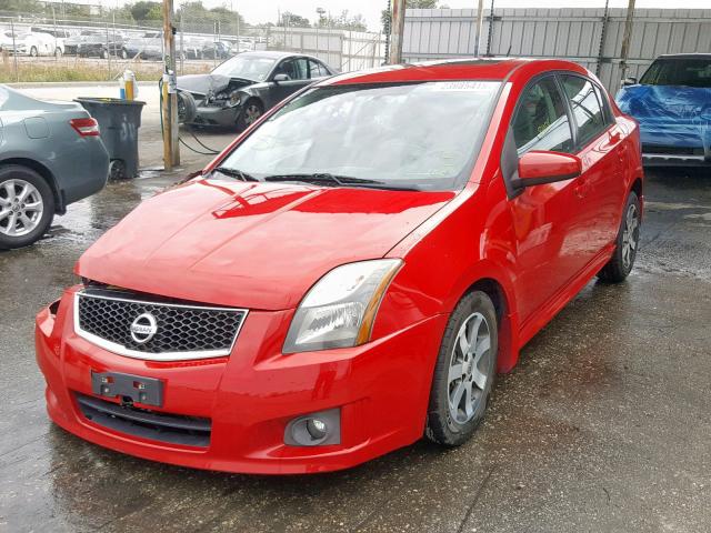 3N1AB6AP1CL729681 - 2012 NISSAN SENTRA 2.0 RED photo 2