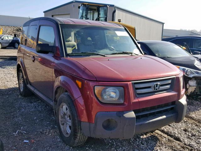 5J6YH18758L017111 - 2008 HONDA ELEMENT EX RED photo 1