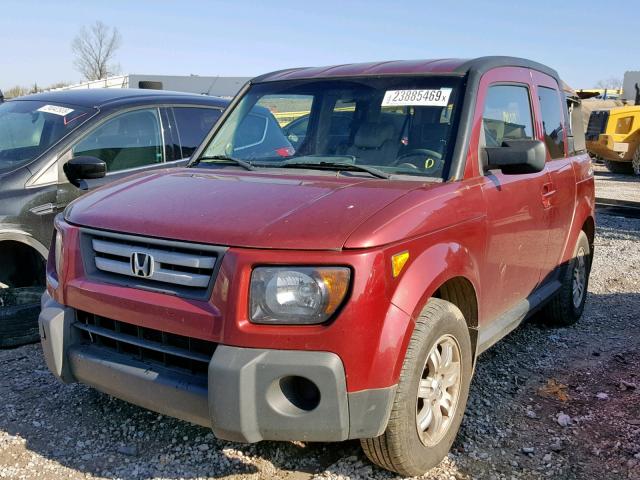 5J6YH18758L017111 - 2008 HONDA ELEMENT EX RED photo 2