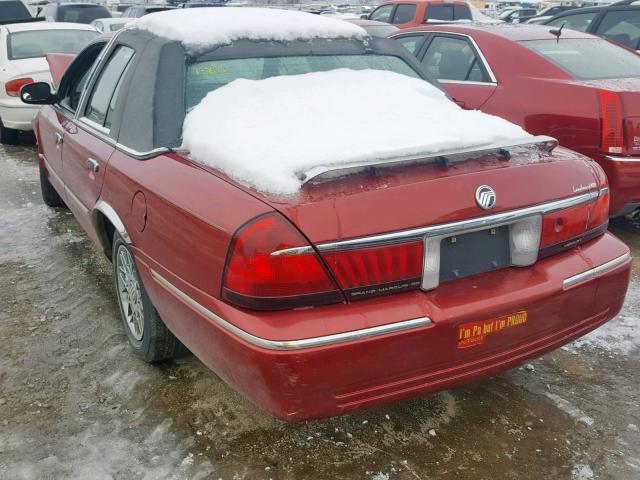 2MEFM74W2YX680999 - 2000 MERCURY GRAND MARQ BURGUNDY photo 3