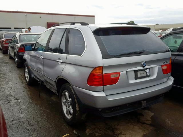 WBAFB33591LH16361 - 2001 BMW X5 4.4I SILVER photo 3