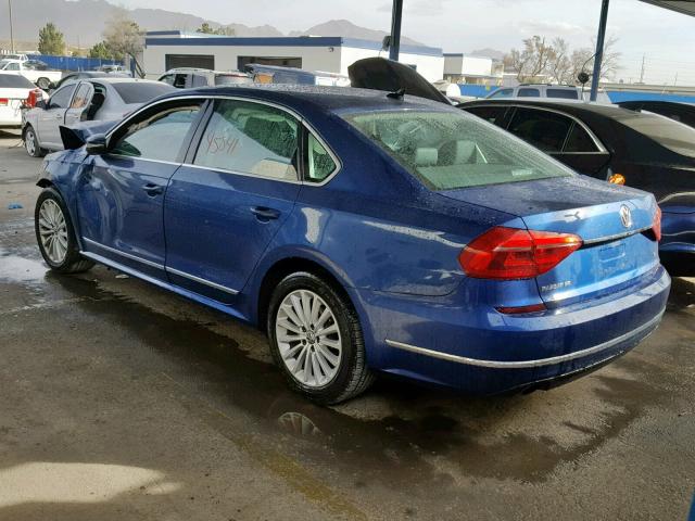 1VWBT7A39GC008119 - 2016 VOLKSWAGEN PASSAT SE BLUE photo 3