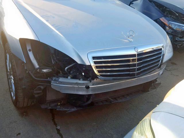 WDDNG76X28A178633 - 2008 MERCEDES-BENZ S 600 SILVER photo 9