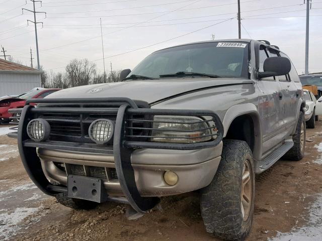 1B4HS28Z3YF239172 - 2000 DODGE DURANGO TAN photo 2