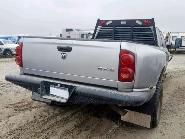 3D7MX48C87G713968 - 2007 DODGE RAM 3500 S SILVER photo 4