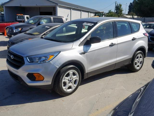 1FMCU0F77HUC92543 - 2017 FORD ESCAPE S SILVER photo 9