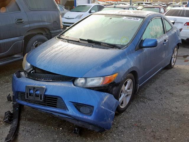 2HGFG12866H509563 - 2006 HONDA CIVIC EX BLUE photo 2