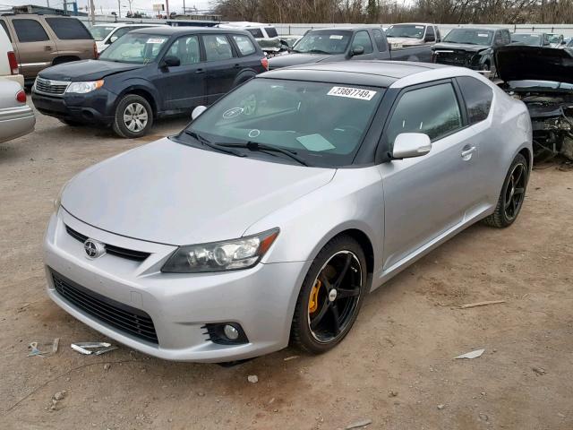 JTKJF5C76C3024968 - 2012 TOYOTA SCION TC SILVER photo 2