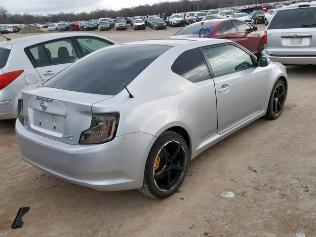 JTKJF5C76C3024968 - 2012 TOYOTA SCION TC SILVER photo 4