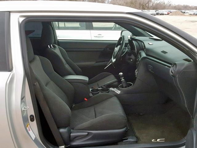 JTKJF5C76C3024968 - 2012 TOYOTA SCION TC SILVER photo 5
