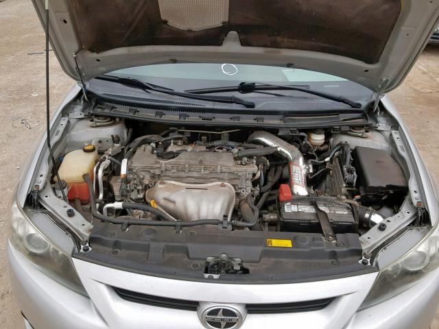 JTKJF5C76C3024968 - 2012 TOYOTA SCION TC SILVER photo 7