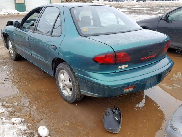 1G2JB5248V7520168 - 1997 PONTIAC SUNFIRE SE GREEN photo 3