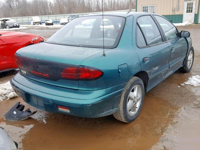 1G2JB5248V7520168 - 1997 PONTIAC SUNFIRE SE GREEN photo 4