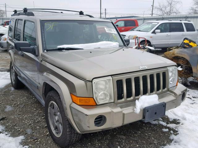 1J8HG48K96C206381 - 2006 JEEP COMMANDER GOLD photo 1