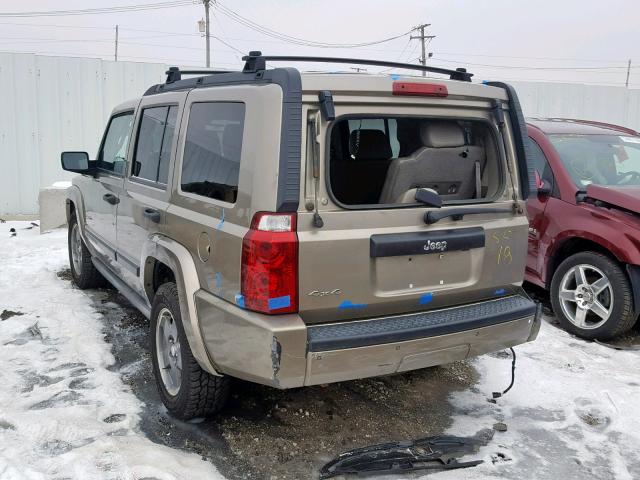 1J8HG48K96C206381 - 2006 JEEP COMMANDER GOLD photo 3