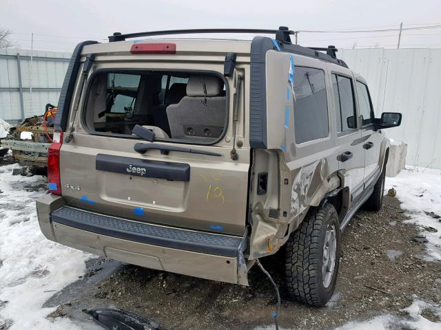 1J8HG48K96C206381 - 2006 JEEP COMMANDER GOLD photo 4