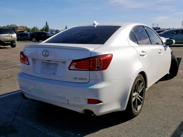 JTHBF5C24C5157490 - 2012 LEXUS IS 250 WHITE photo 4