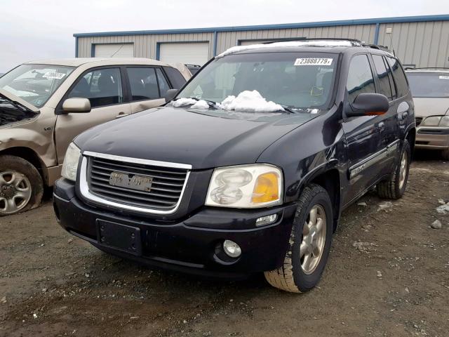 1GKDT13S922110343 - 2002 GMC ENVOY BLACK photo 2