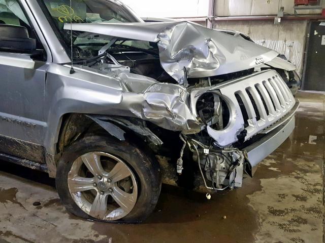 1C4NJRFB2DD222098 - 2013 JEEP PATRIOT LA SILVER photo 9