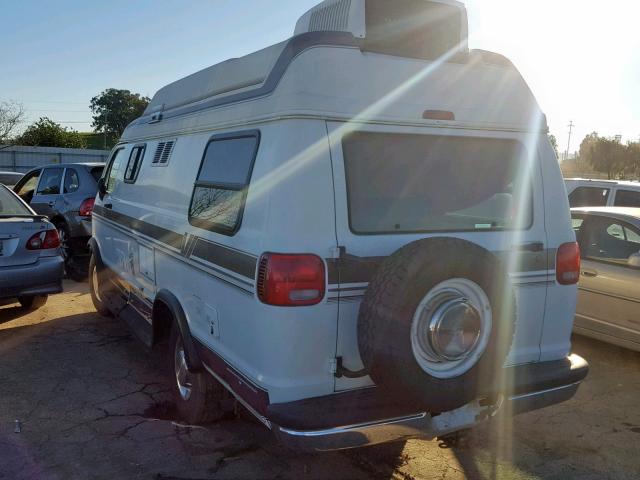 2B6KB31Y5TK125205 - 1996 DODGE RAM VAN B3 WHITE photo 3