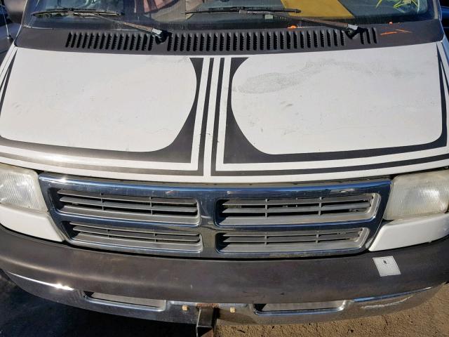 2B6KB31Y5TK125205 - 1996 DODGE RAM VAN B3 WHITE photo 7