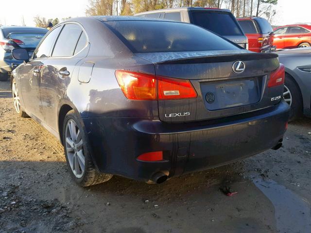 JTHBK262362018124 - 2006 LEXUS IS 250 BLACK photo 3