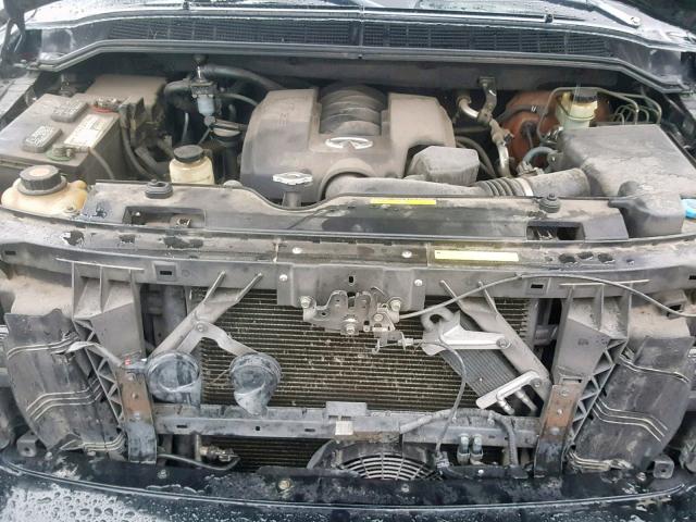 5N3AA08CX4N810392 - 2004 INFINITI QX56 BLACK photo 7