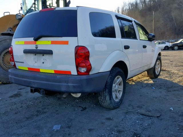 1D4HB38N85F539908 - 2005 DODGE DURANGO ST WHITE photo 4