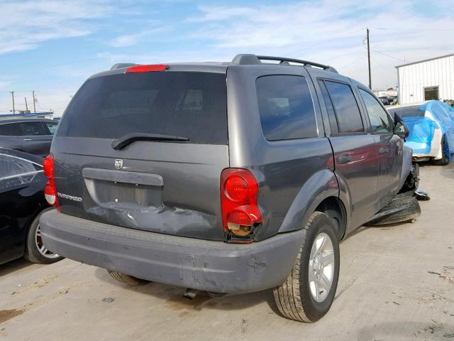 1D4HD38K15F588819 - 2005 DODGE DURANGO ST GRAY photo 4