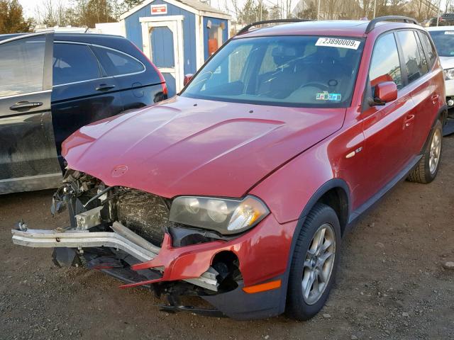 WBXPA73484WC35726 - 2004 BMW X3 2.5I RED photo 2