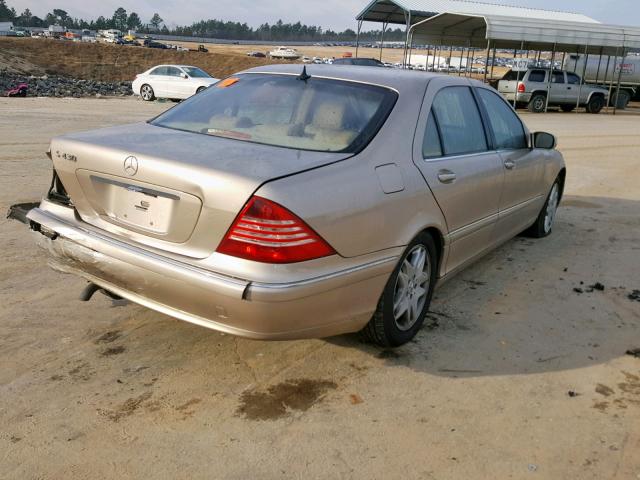 WDBNG70JX3A316943 - 2003 MERCEDES-BENZ S 430 GOLD photo 4