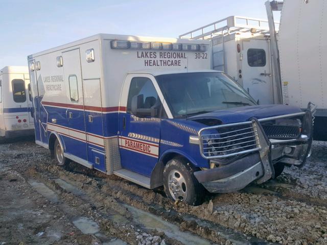 1GBKG316291154679 - 2009 CHEVROLET EXPRESS CU BLUE photo 1