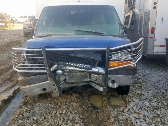 1GBKG316291154679 - 2009 CHEVROLET EXPRESS CU BLUE photo 7