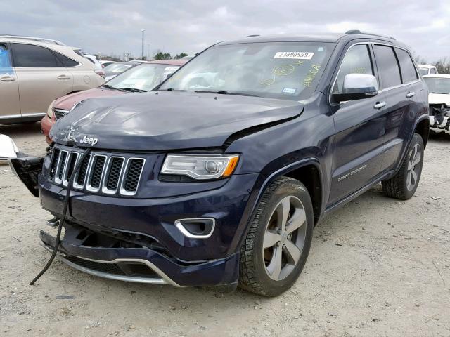 1C4RJECGXEC574282 - 2014 JEEP GRAND CHER BLUE photo 2