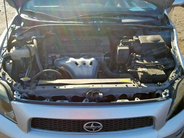 JTKDE167570200209 - 2007 TOYOTA SCION TC SILVER photo 7