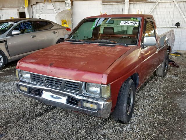 1N6SD11S9PC449198 - 1993 NISSAN TRUCK SHOR RED photo 2