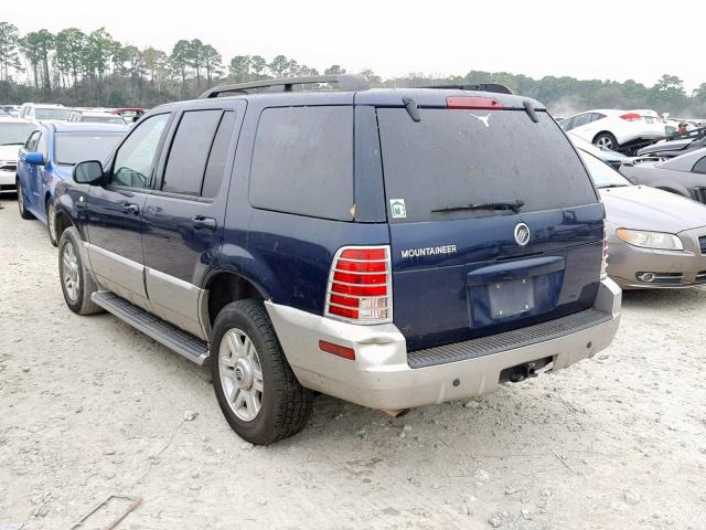 4M2ZU66K43ZJ51151 - 2003 MERCURY MOUNTAINEE BLUE photo 3